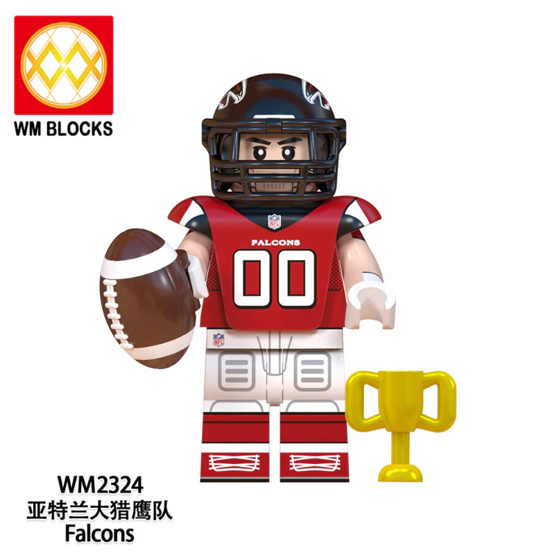 WM6135 Football Series Chicago Bears Seattle Seahawks Minifigures - Image 7