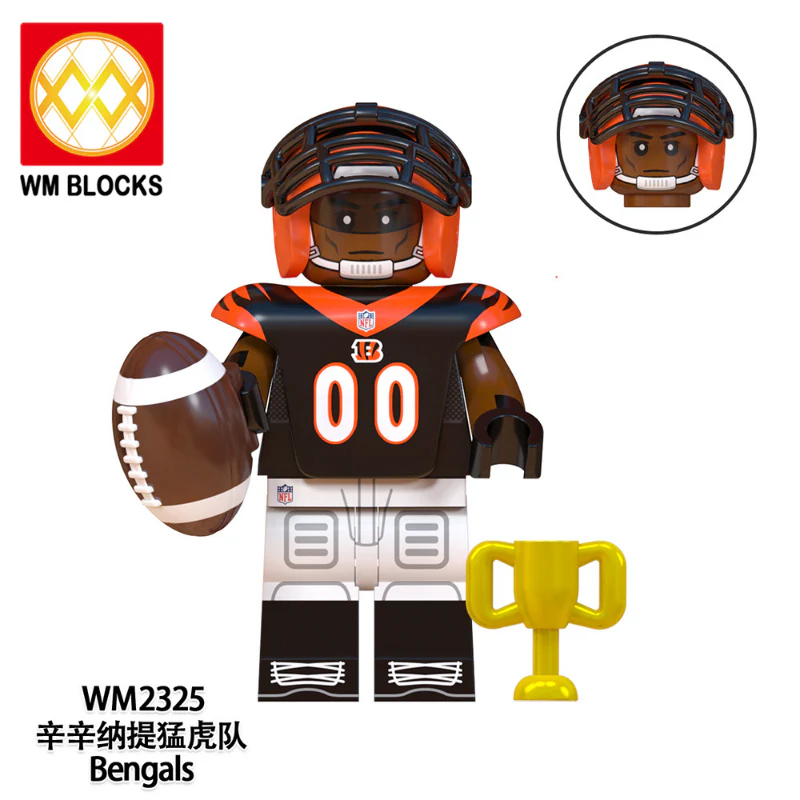 WM6135 Football Series Chicago Bears Seattle Seahawks Minifigures - Image 8