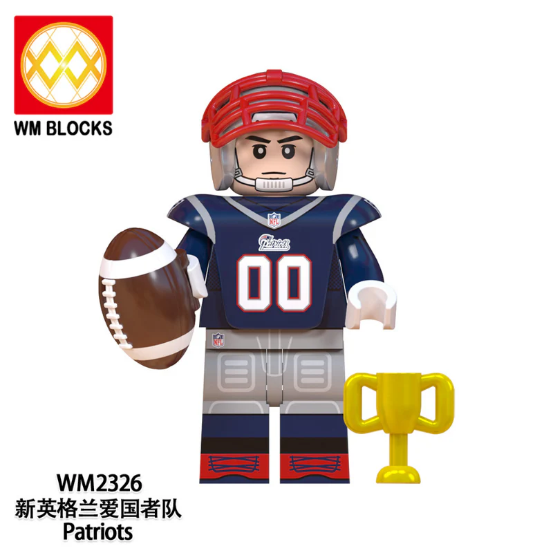 WM6135 Football Series Chicago Bears Seattle Seahawks Minifigures - Image 9