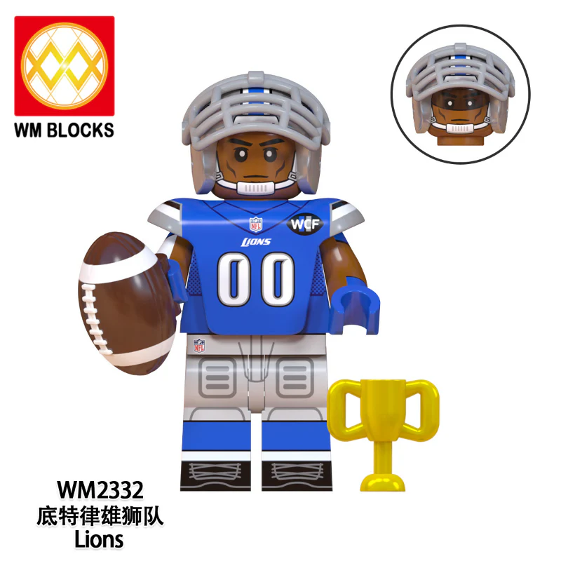 WM6136 Rugby Series Los Angeles Flash Panthers Minifigures - Image 7