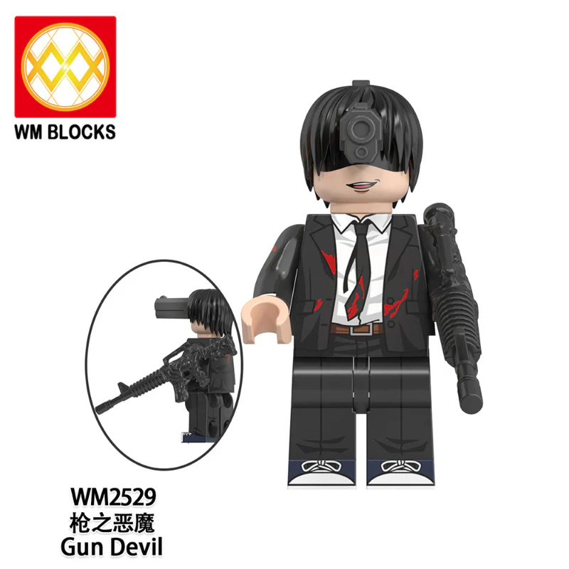 WM6159 Anime Series Gun Demon Chainsaw Man Minifigures - Image 4