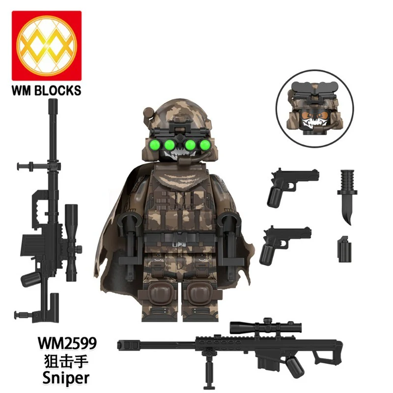 WM6168 Military Series Engineer Sniper Minifigures - Image 3