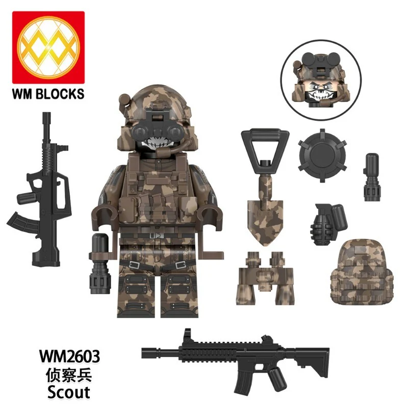 WM6168 Military Series Engineer Sniper Minifigures - Image 7
