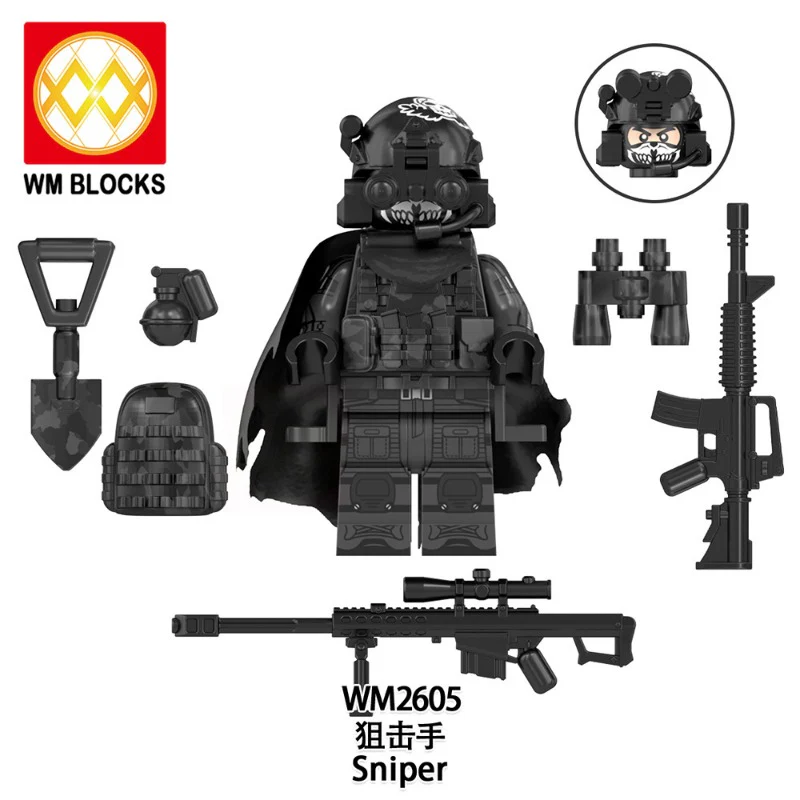 WM6169 Military Series Engineer Sniper Minifigures - Image 3
