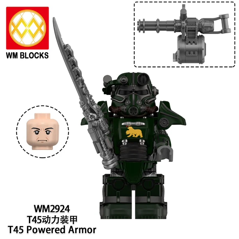 WM6209 Game Radiation T-45 Power Armor Minifigures - Image 2