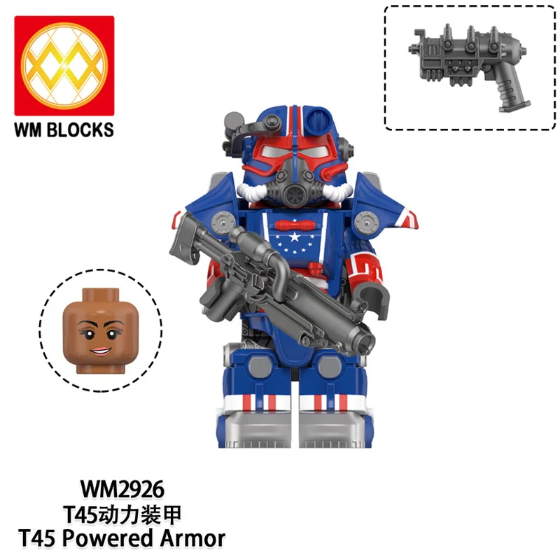 WM6209 Game Radiation T-45 Power Armor Minifigures - Image 4