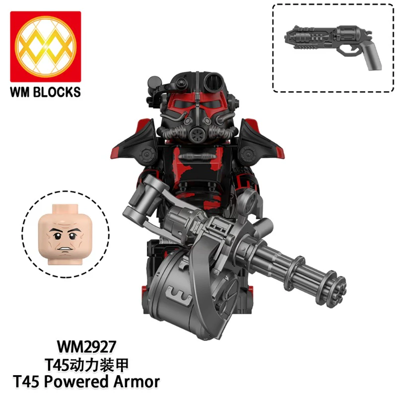 WM6209 Game Radiation T-45 Power Armor Minifigures - Image 5