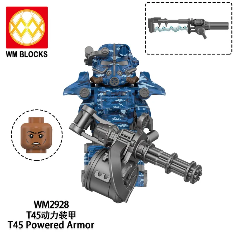 WM6209 Game Radiation T-45 Power Armor Minifigures - Image 6