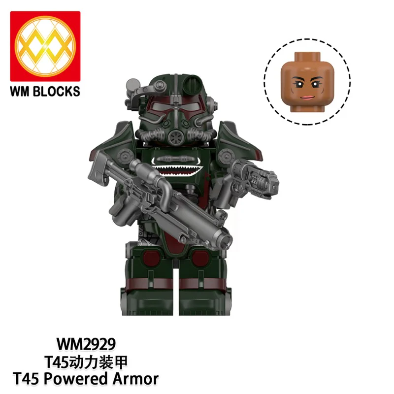 WM6209 Game Radiation T-45 Power Armor Minifigures - Image 7