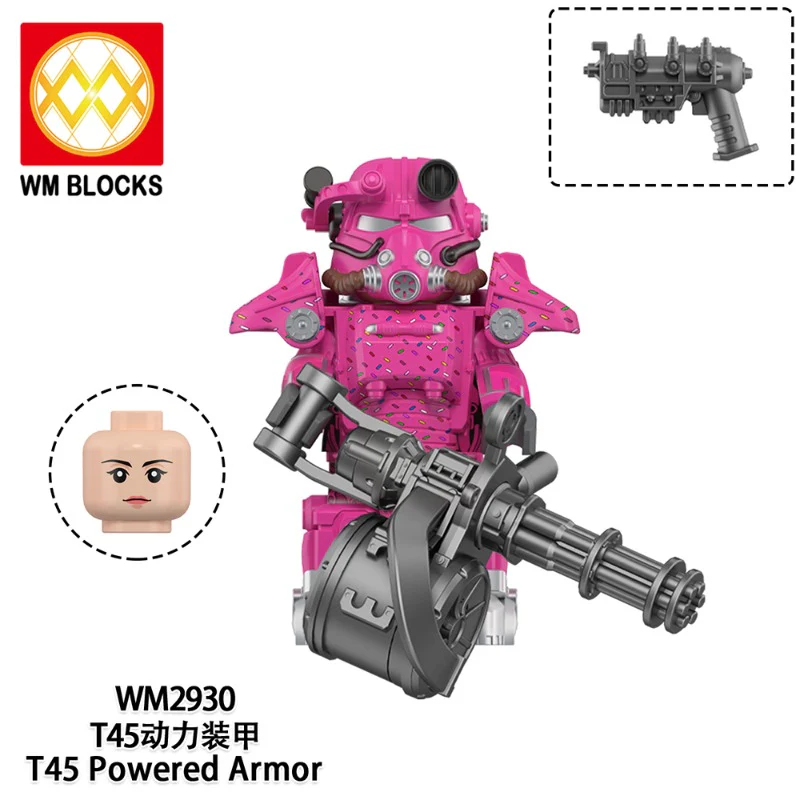 WM6209 Game Radiation T-45 Power Armor Minifigures - Image 8