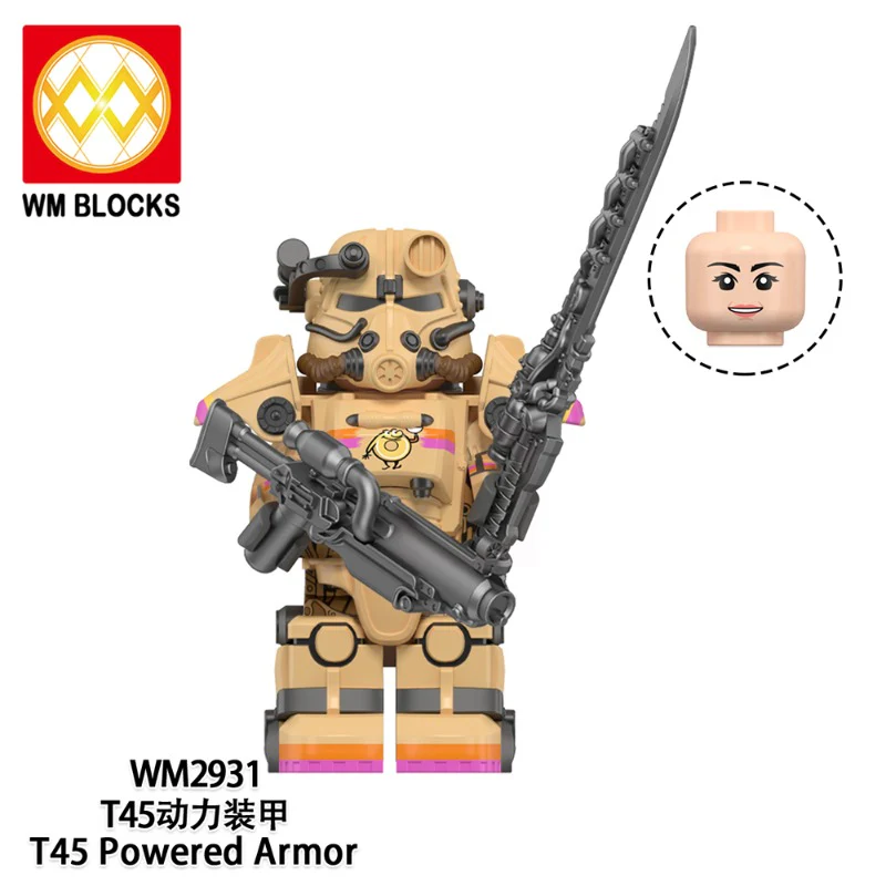WM6209 Game Radiation T-45 Power Armor Minifigures - Image 9
