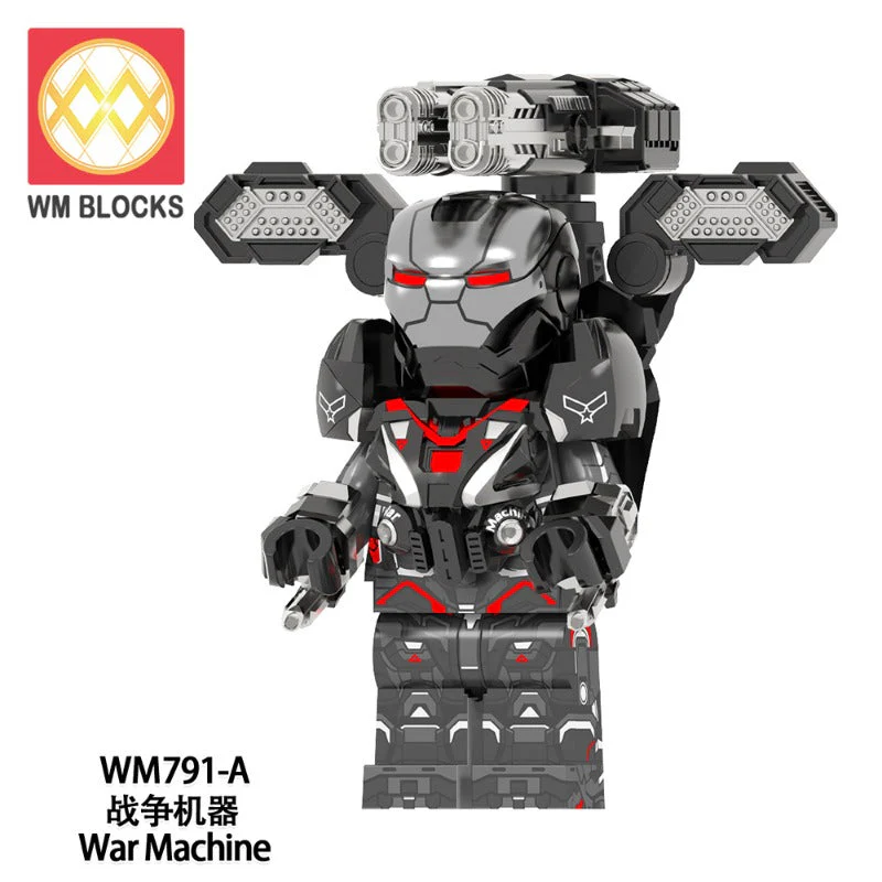WM791-A WM792-A The Avengers series War Machine Minifigures - Image 3