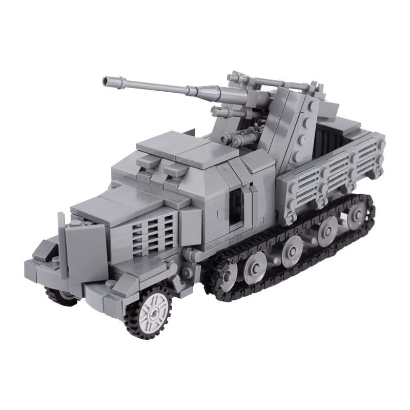 World War II German Soldiers Tank Armored Vehicle Artillery Car Set - Image 7