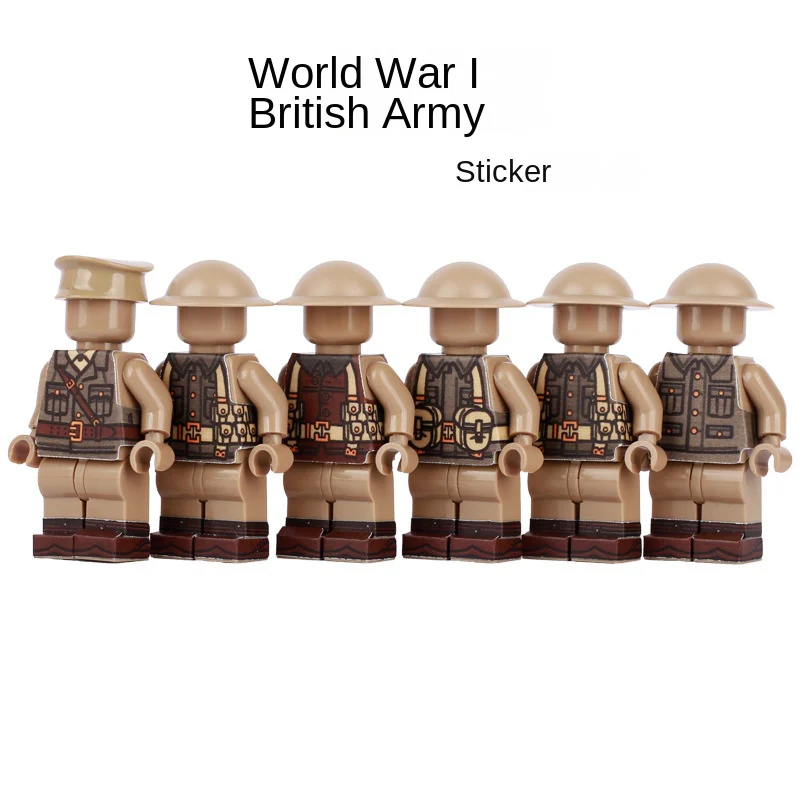 World War II Military Navy Russian Soviet British tank Corps sticker Minifigures - Image 4