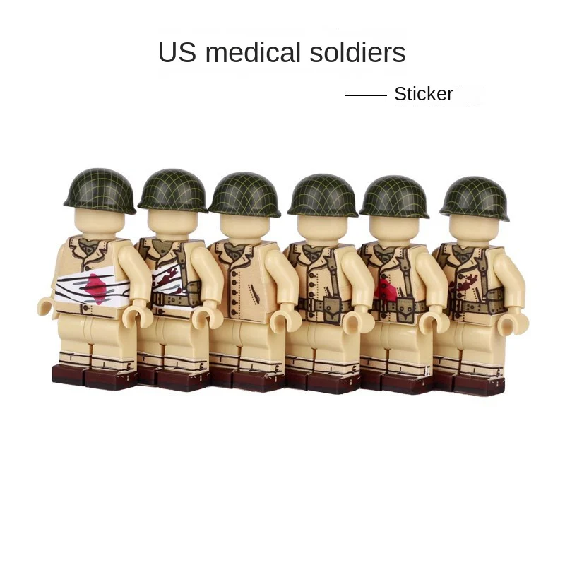 World War II Military Navy Russian Soviet British tank Corps sticker Minifigures - Image 6