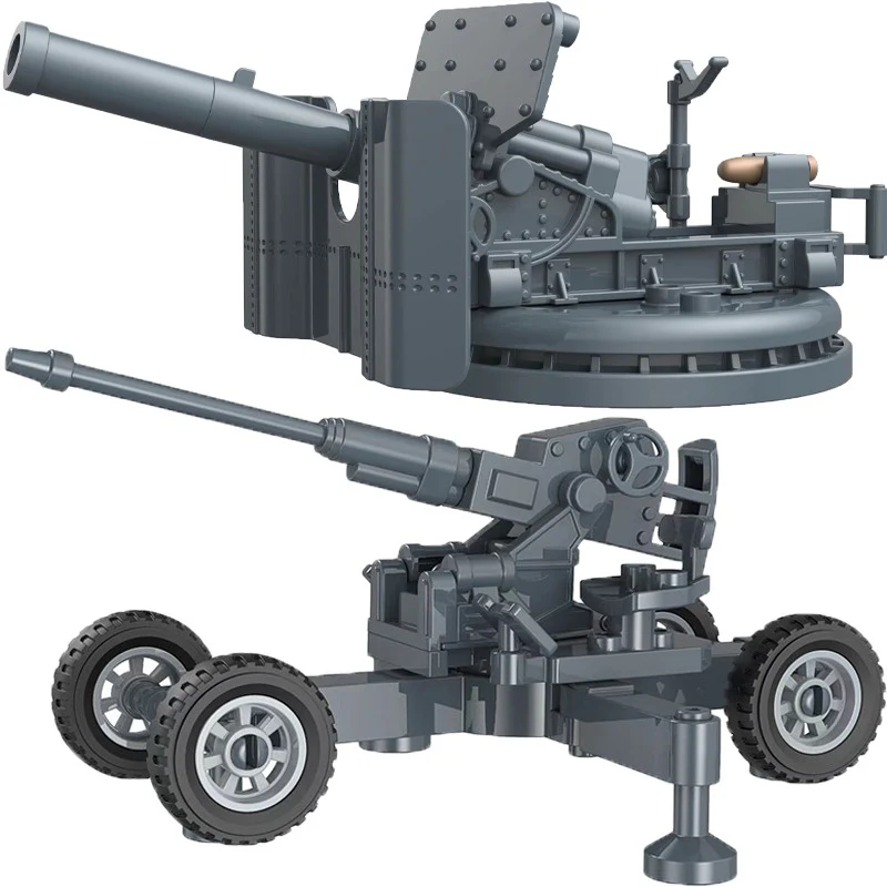 World War II Soldier Military Anti-aircraft Gun Mech Cannon - Image 15