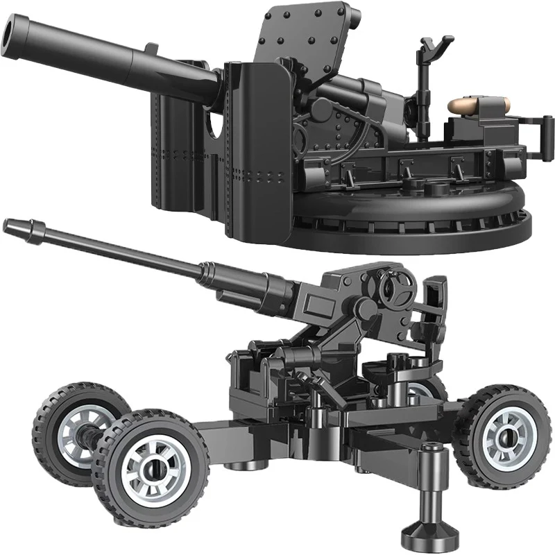 World War II Soldier Military Anti-aircraft Gun Mech Cannon - Image 16