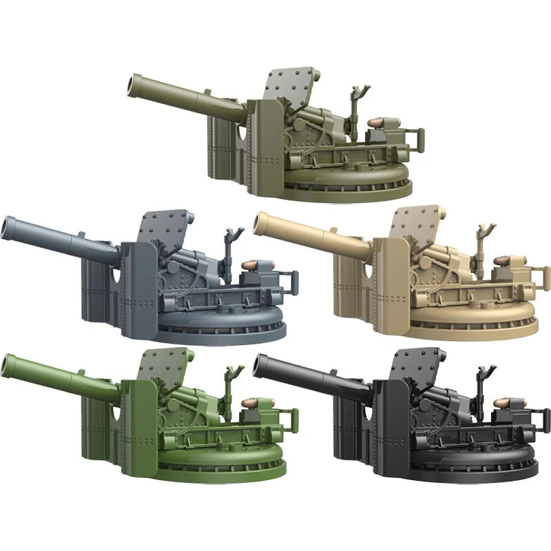 World War II Soldier Military Anti-aircraft Gun Mech Cannon - Image 18
