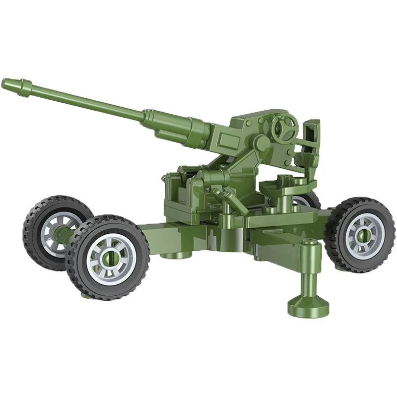 World War II Soldier Military Anti-aircraft Gun Mech Cannon - Image 2