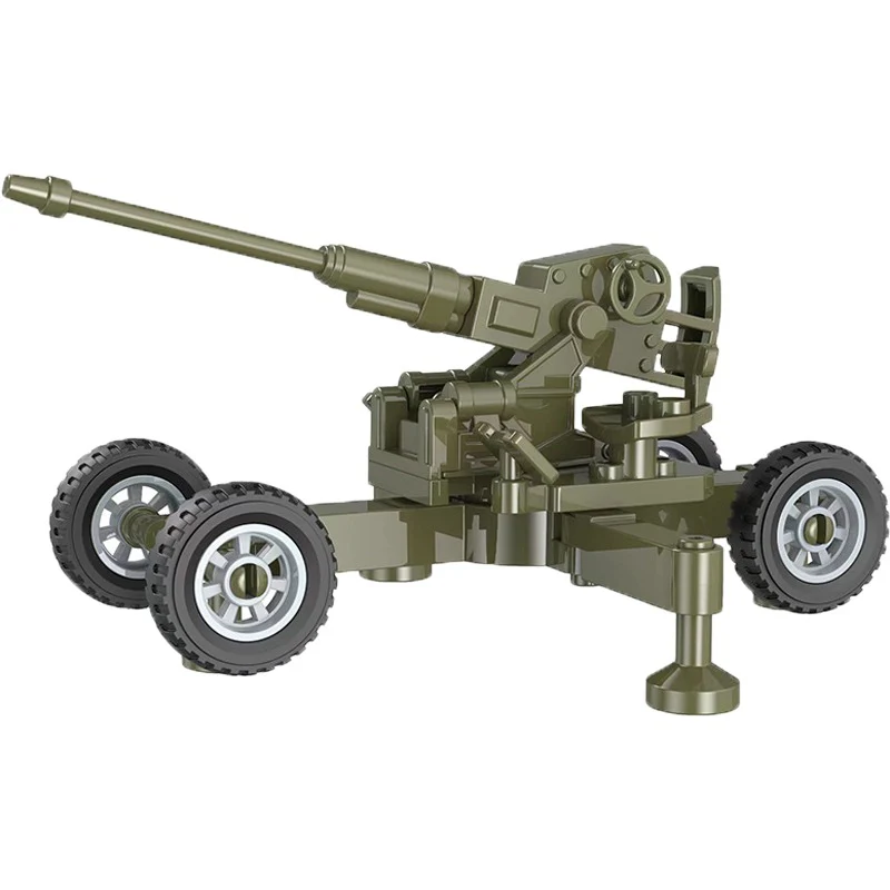 World War II Soldier Military Anti-aircraft Gun Mech Cannon - Image 3