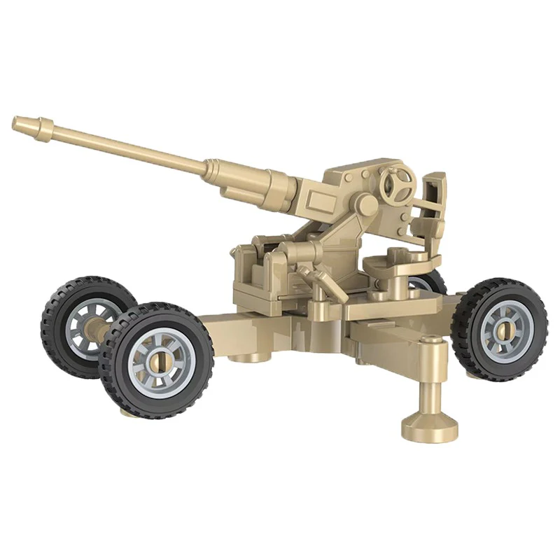 World War II Soldier Military Anti-aircraft Gun Mech Cannon - Image 4