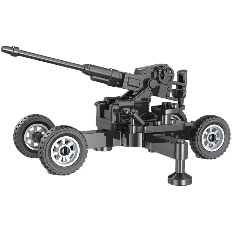 World War II Soldier Military Anti-aircraft Gun Mech Cannon - Image 6