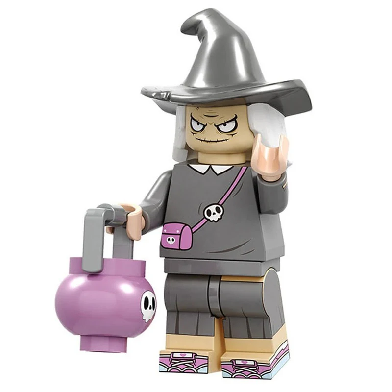 16pcs Halloween series minifigures vampire witch pumpkin man clown combination - Image 10