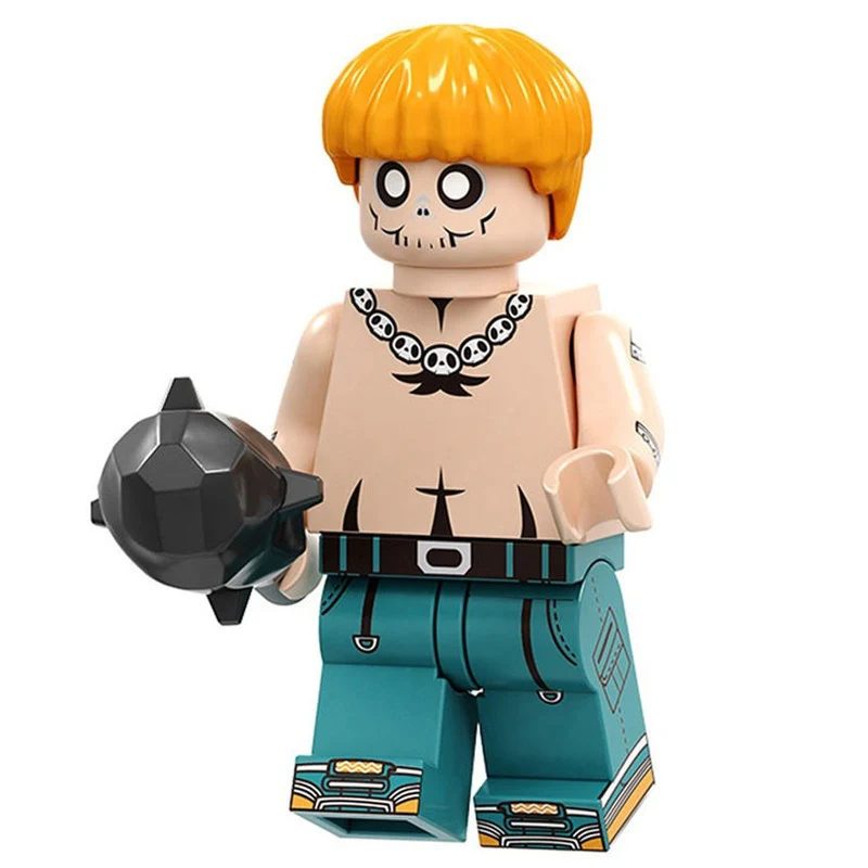 16pcs Halloween series minifigures vampire witch pumpkin man clown combination - Image 14