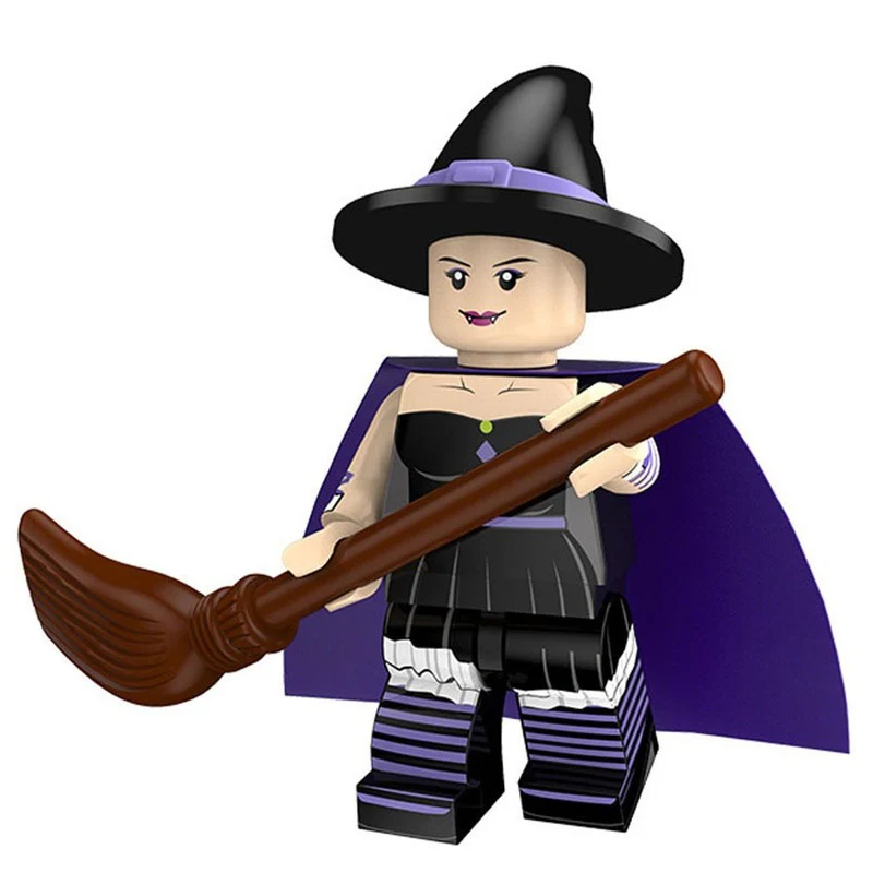 16pcs Halloween series minifigures vampire witch pumpkin man clown combination - Image 4