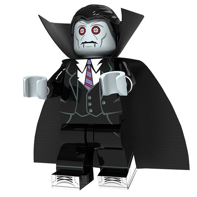 16pcs Halloween series minifigures vampire witch pumpkin man clown combination - Image 5