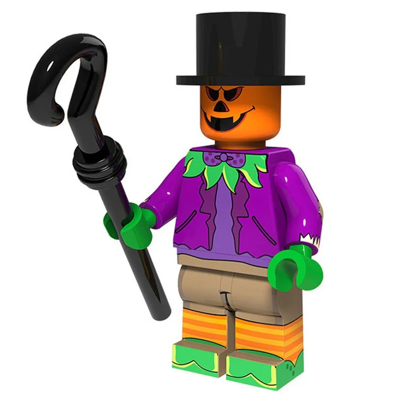 16pcs Halloween series minifigures vampire witch pumpkin man clown combination - Image 6