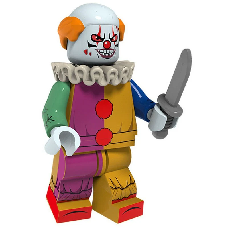 16pcs Halloween series minifigures vampire witch pumpkin man clown combination - Image 8