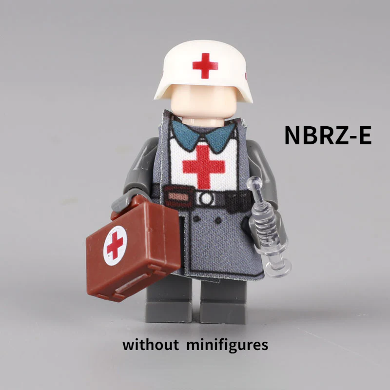 WW2 Military Soldier helmet  Minifigure Weapon Accessories - Image 10
