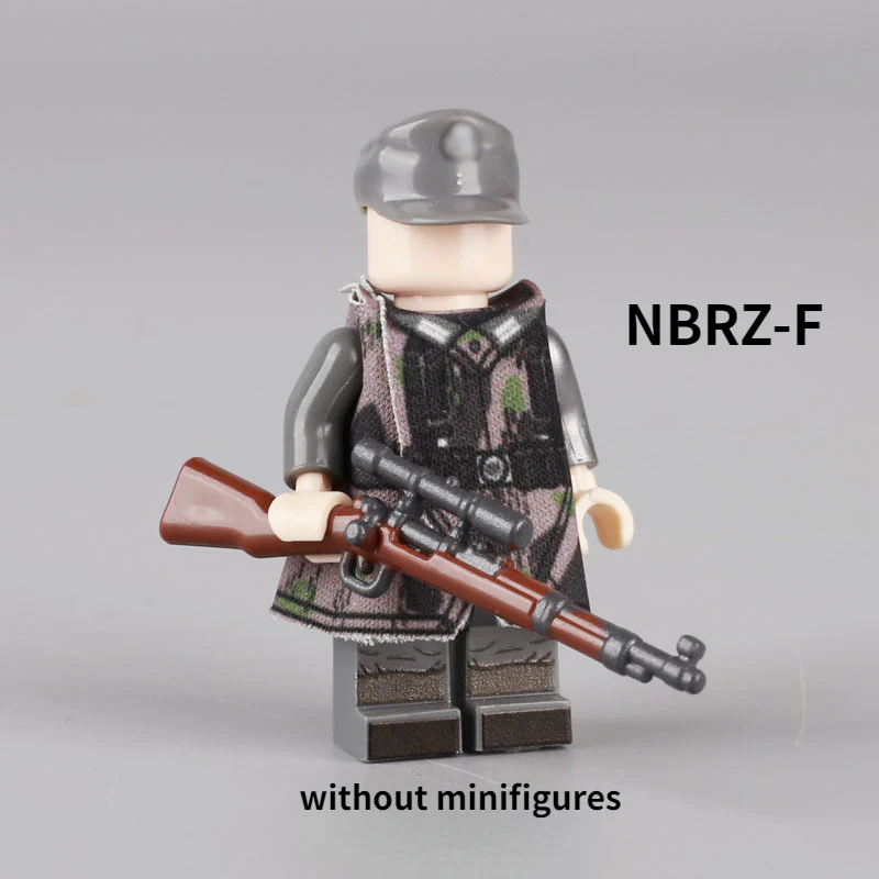 WW2 Military Soldier helmet  Minifigure Weapon Accessories - Image 11