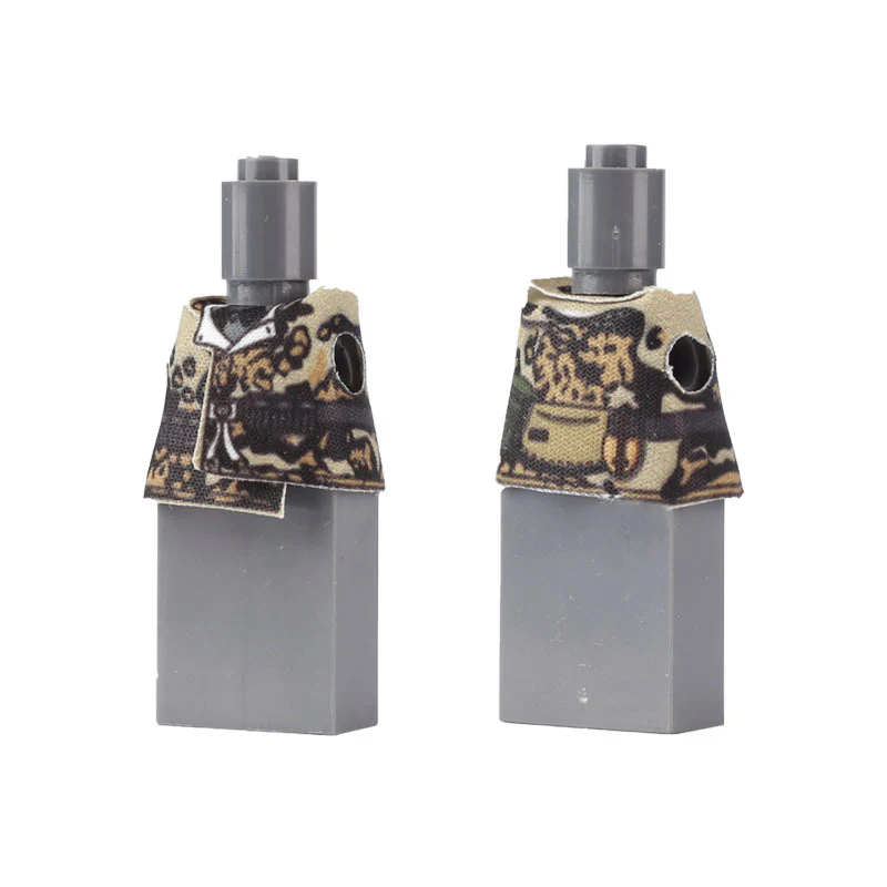 WWII German, American, French and Soviet Military Soldier Minifigures Coat and Cape - Image 16