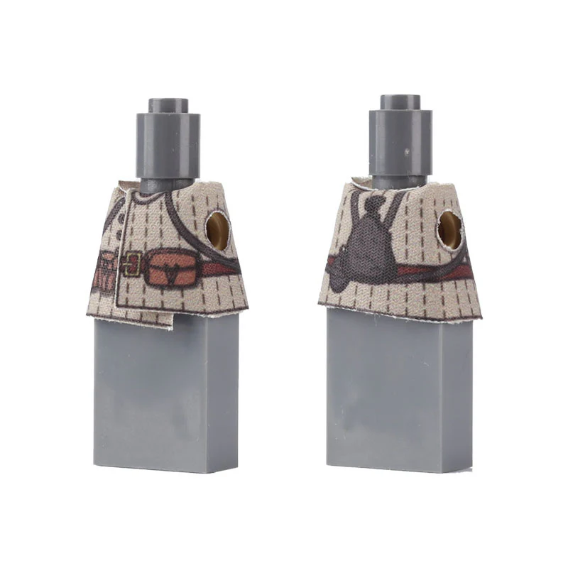 WWII German, American, French and Soviet Military Soldier Minifigures Coat and Cape - Image 17