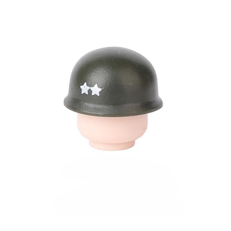 WWII US Army Officer Soldier Minifigure Helmet Weapon 5PCS - Image 10