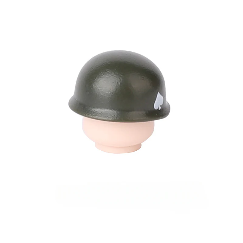 WWII US Army Officer Soldier Minifigure Helmet Weapon 5PCS - Image 12