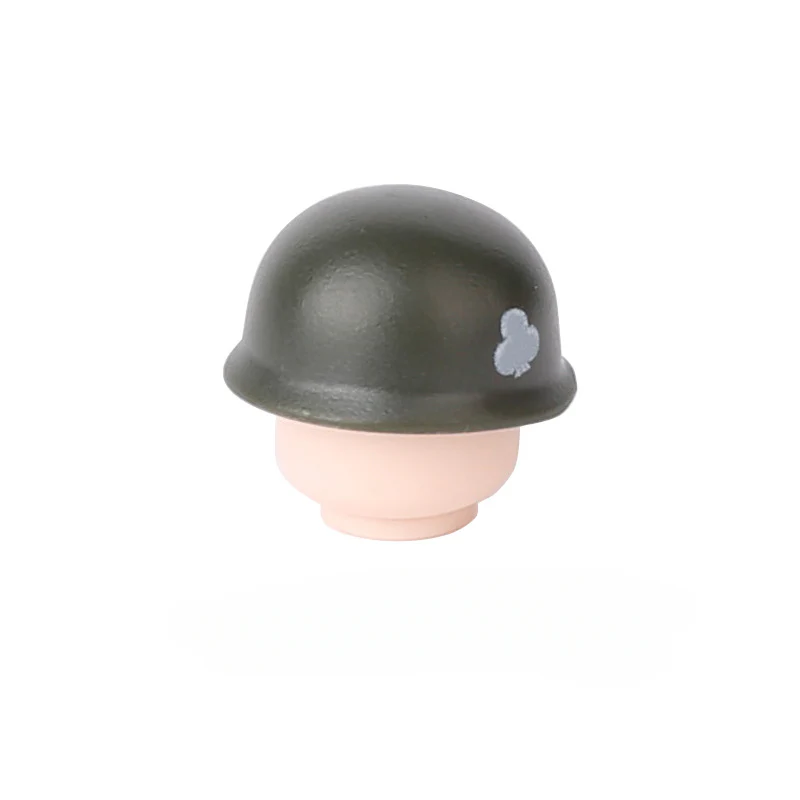 WWII US Army Officer Soldier Minifigure Helmet Weapon 5PCS - Image 13