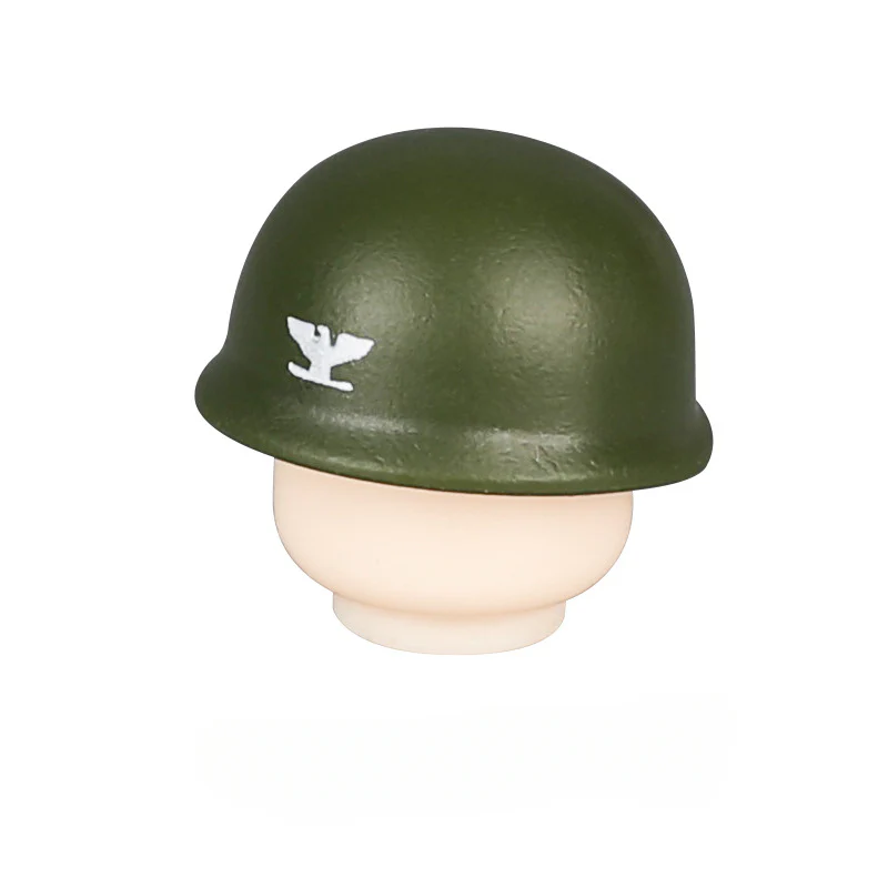 WWII US Army Officer Soldier Minifigure Helmet Weapon 5PCS - Image 21