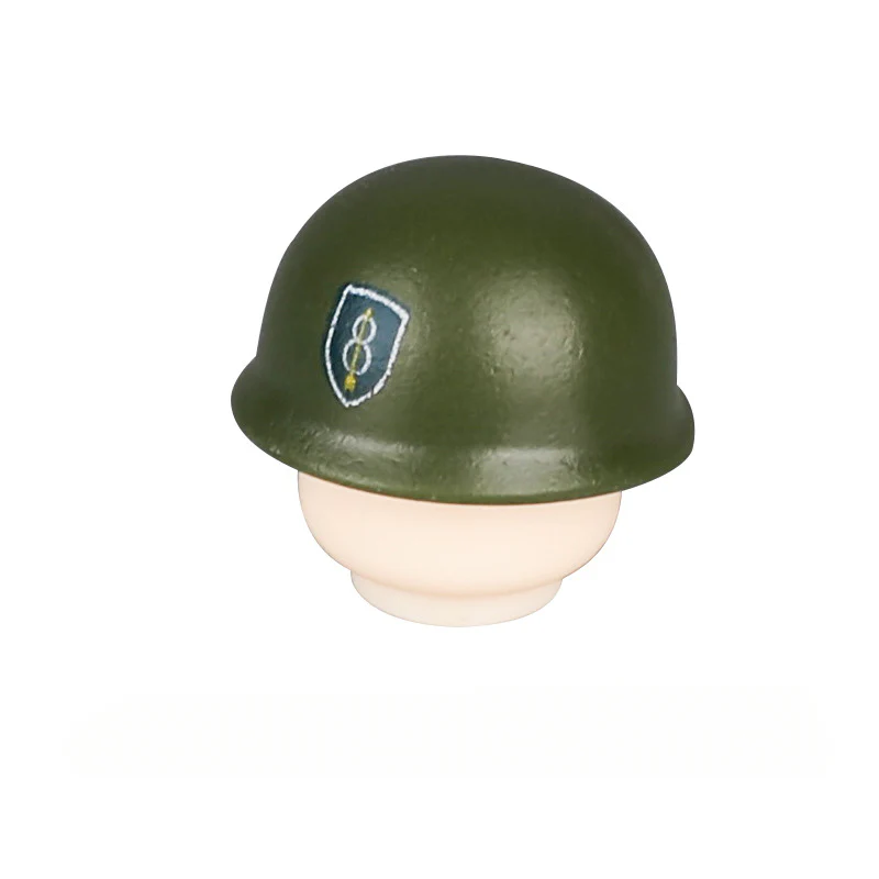 WWII US Army Officer Soldier Minifigure Helmet Weapon 5PCS - Image 26