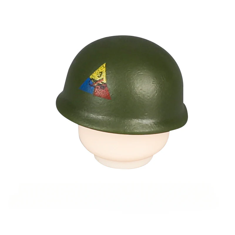 WWII US Army Officer Soldier Minifigure Helmet Weapon 5PCS - Image 27