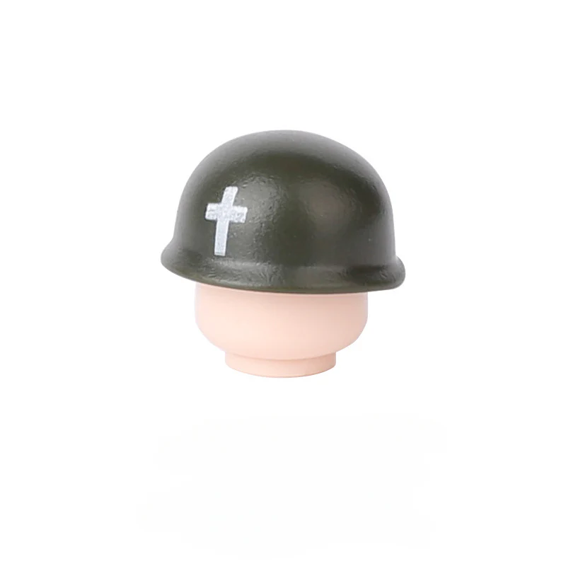 WWII US Army Officer Soldier Minifigure Helmet Weapon 5PCS - Image 33
