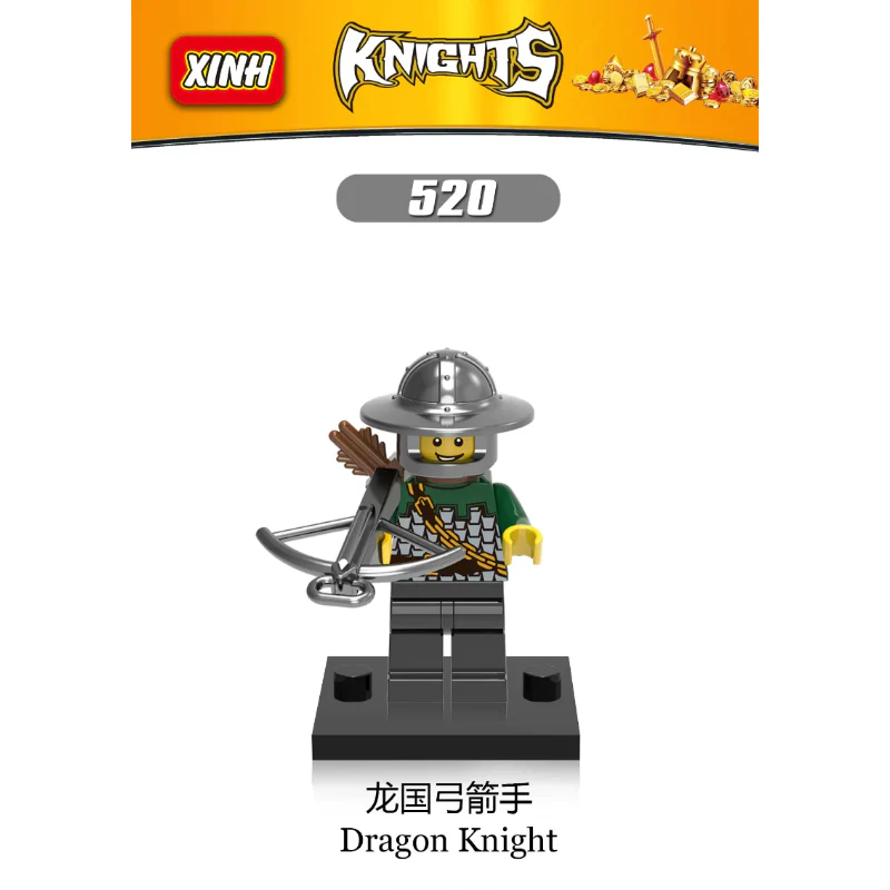X0148 medieval ancient rome dragon soldier red lion knight minifigures - Image 5