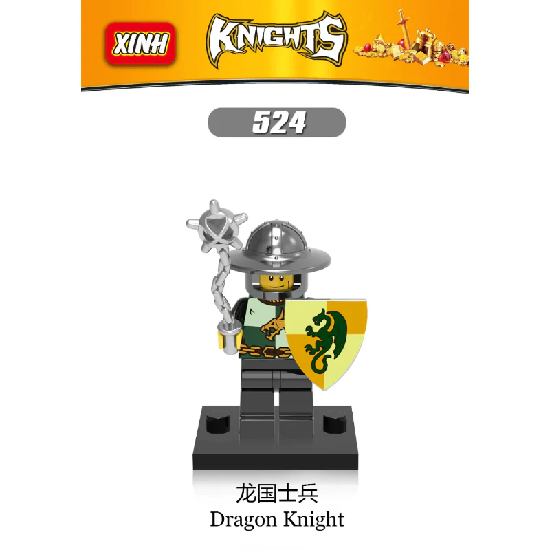 X0148 medieval ancient rome dragon soldier red lion knight minifigures - Image 9