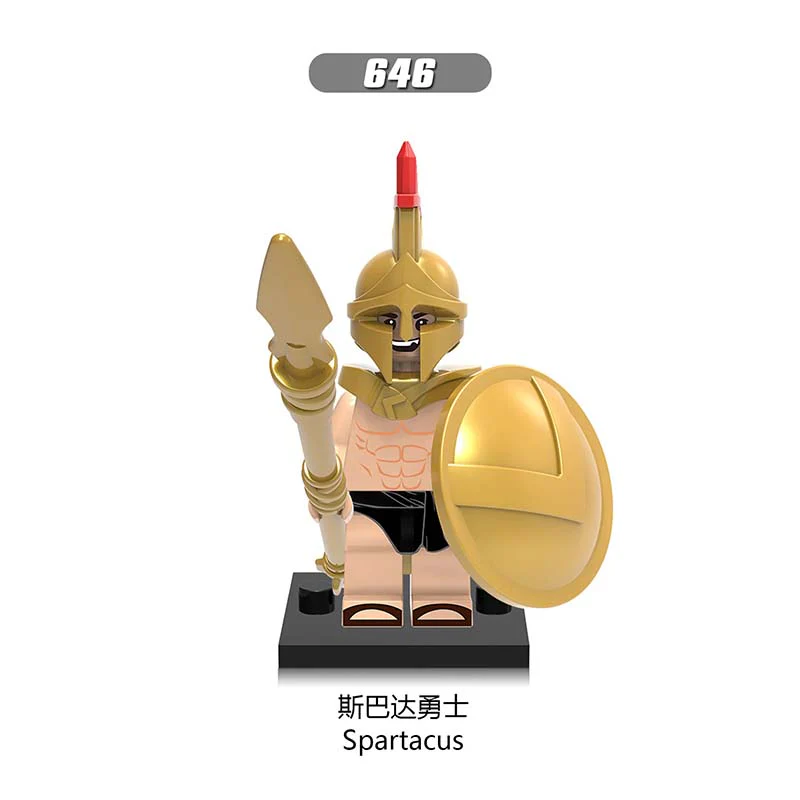 X0164 medieval egypt roman soldier series spartan warrior Minifigures - Image 12
