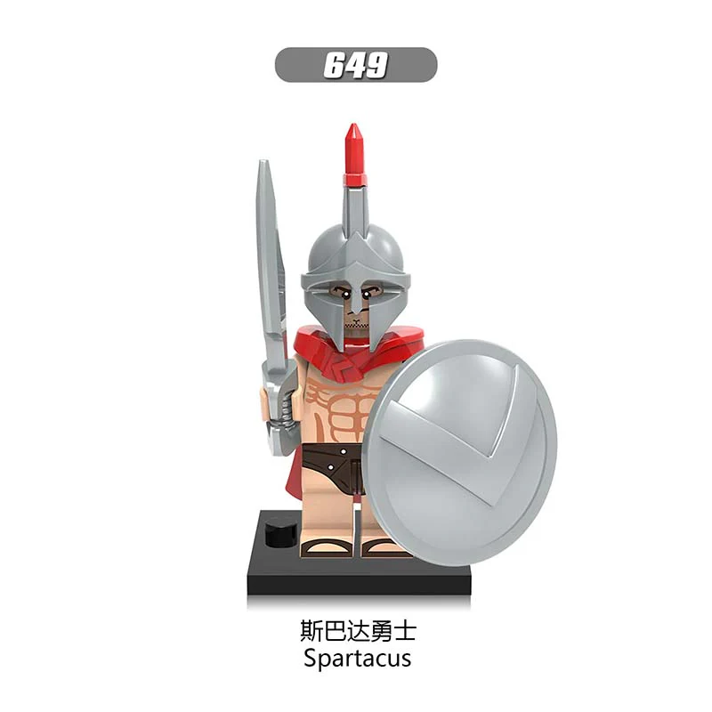 X0164 medieval egypt roman soldier series spartan warrior Minifigures - Image 15
