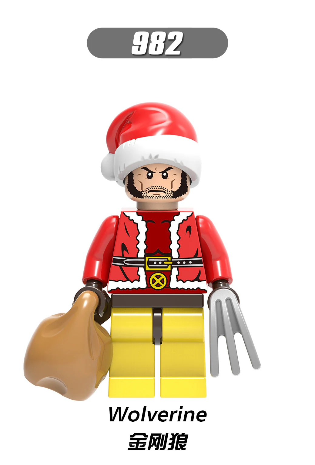 X0222 superhero Christmas Series Iron Man Wolverine Deadpool minifigures - Image 7