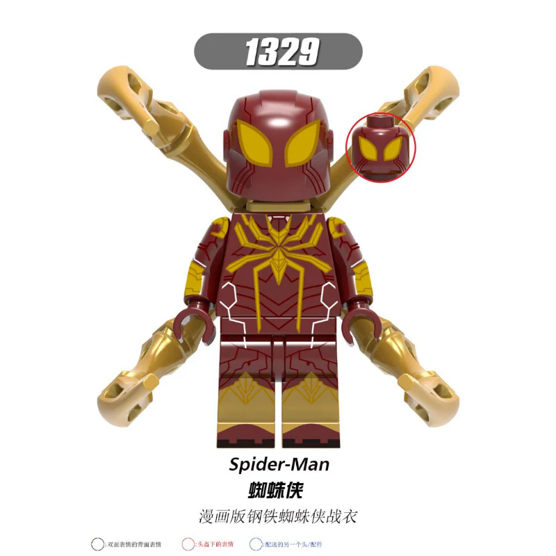 X0266 Superhero Series Spider-Man Aquaman Minifigures - Image 3