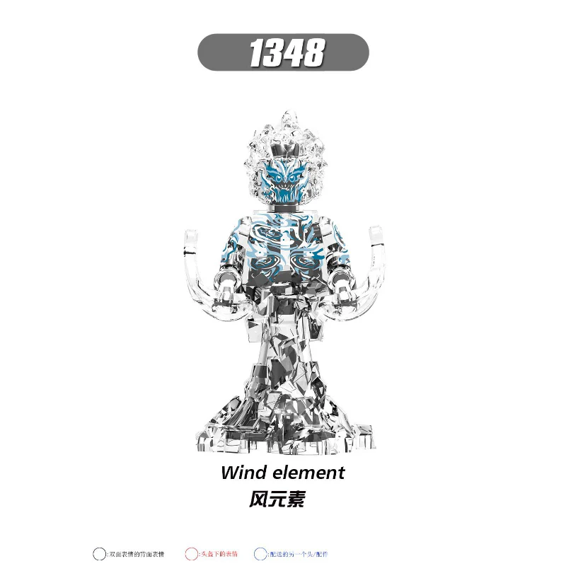 X0268 Superhero Series Dr. Lizard Fire Element Wind Element Minifigures - Image 5